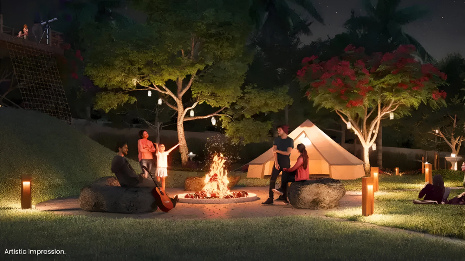 Mahindra Eden Apartments In Kanakapura Road Bangalore camping zone